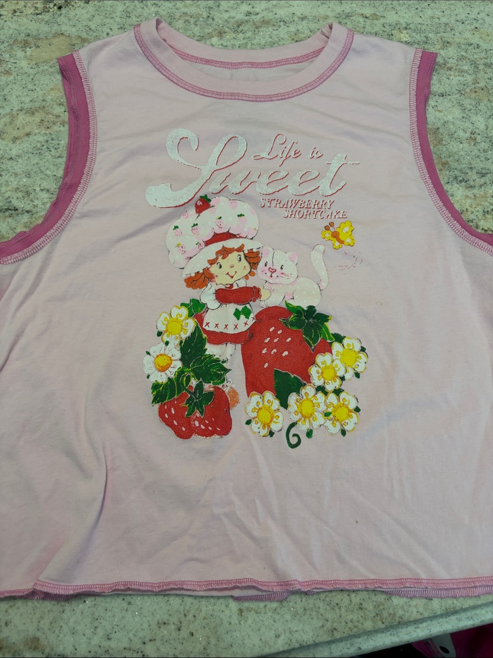 10/$30 Strawberry Shortcake Pink Graphic Tee